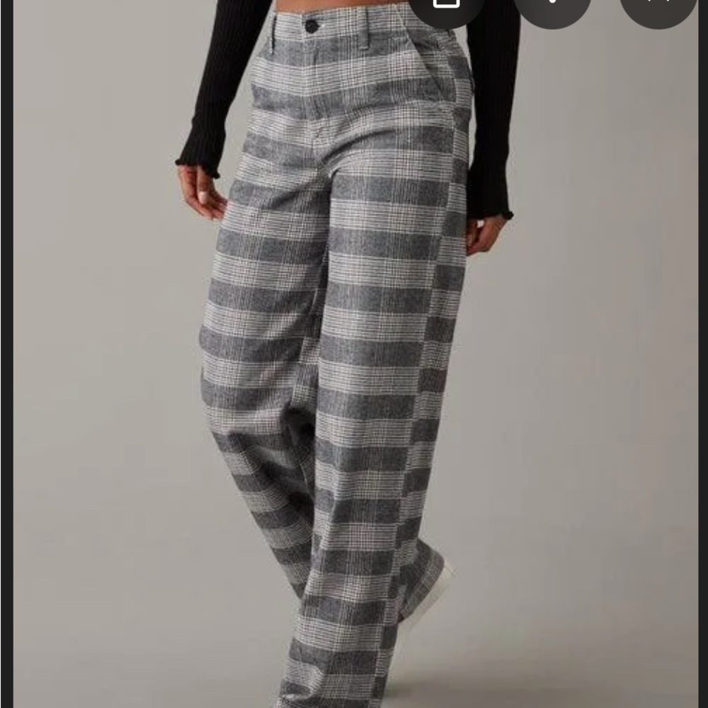 Ae Super High-Waisted Baggy Wide-Leg Trouser